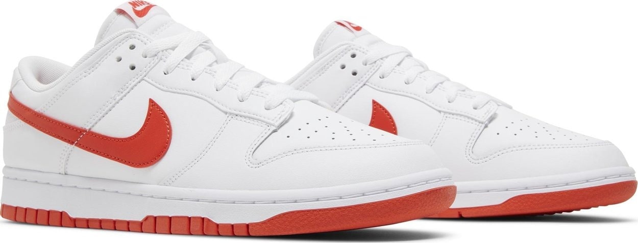 Nike Dunk Low Retro White Picante Red (NEW/NO BOX)