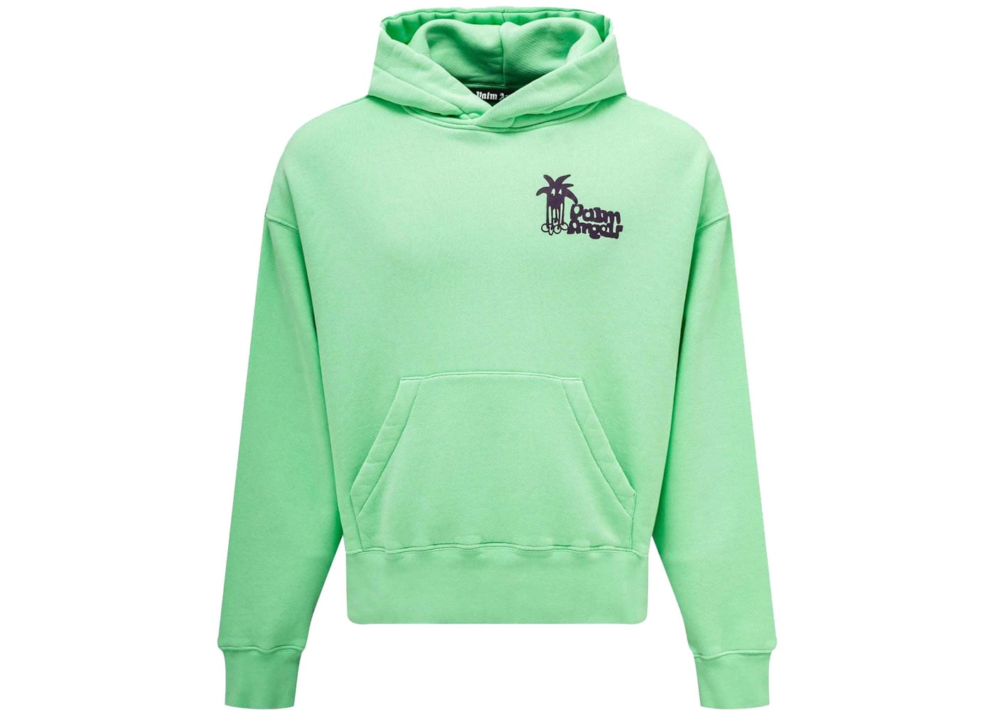 Palm Angels Douby Logo Hoodie Green (PREOWNED)