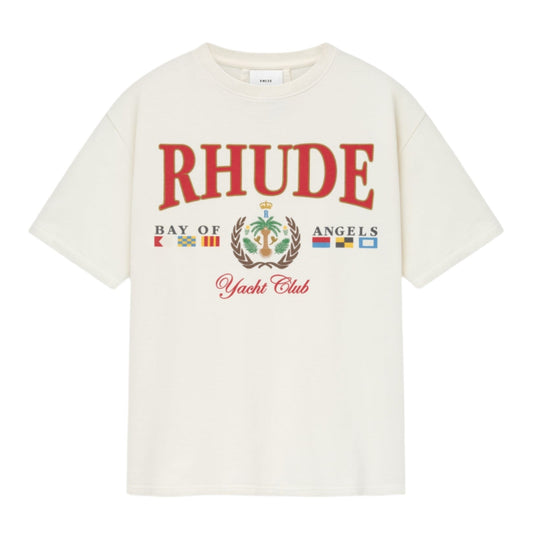 Rhude 'Bay Of Angels' Yacht T-Shirt White