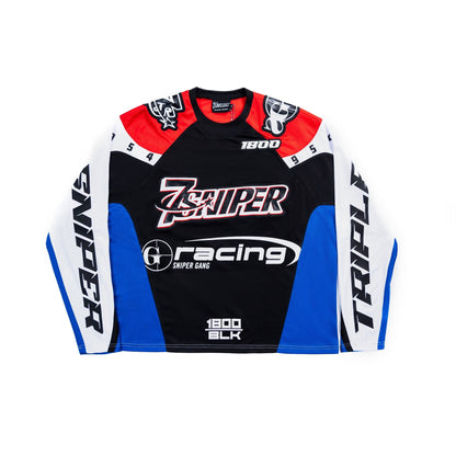 Sniper Gang x Triple Sevens 1800 Racing Jersey (Blue/Red)