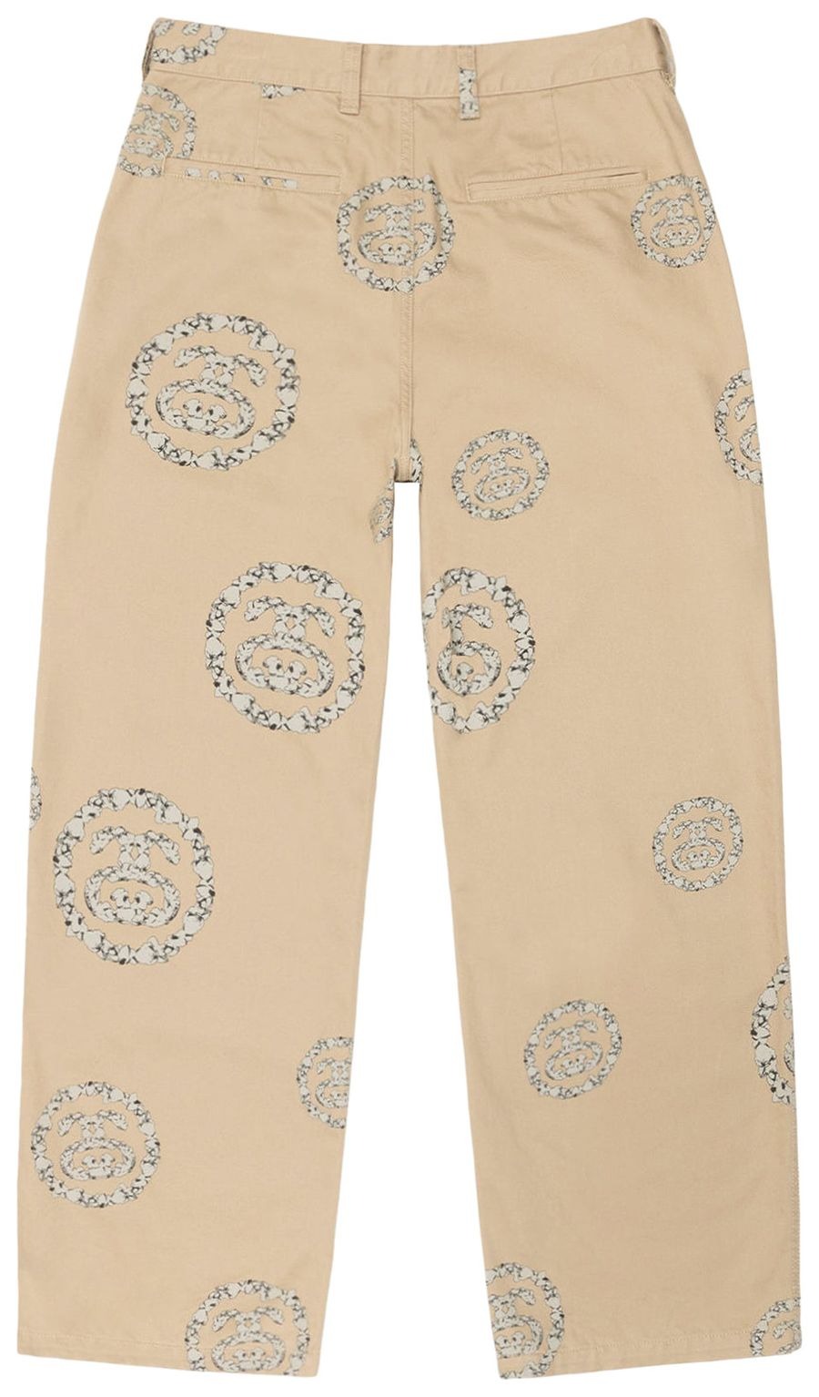 Denim Tears x Stussy Double S Wreath Chino Pant Khaki Brown