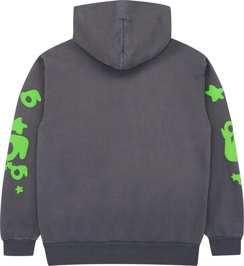 Sp5der Beluga Hoodie 'Slate Grey/Green'