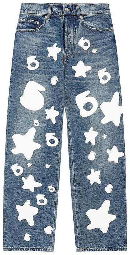 Sp5der Beluga Wash Denim Light Indigo Wash