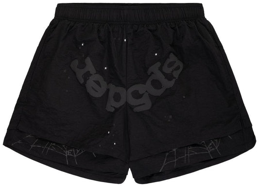 Sp5der OG Web Double Layer Short Black
