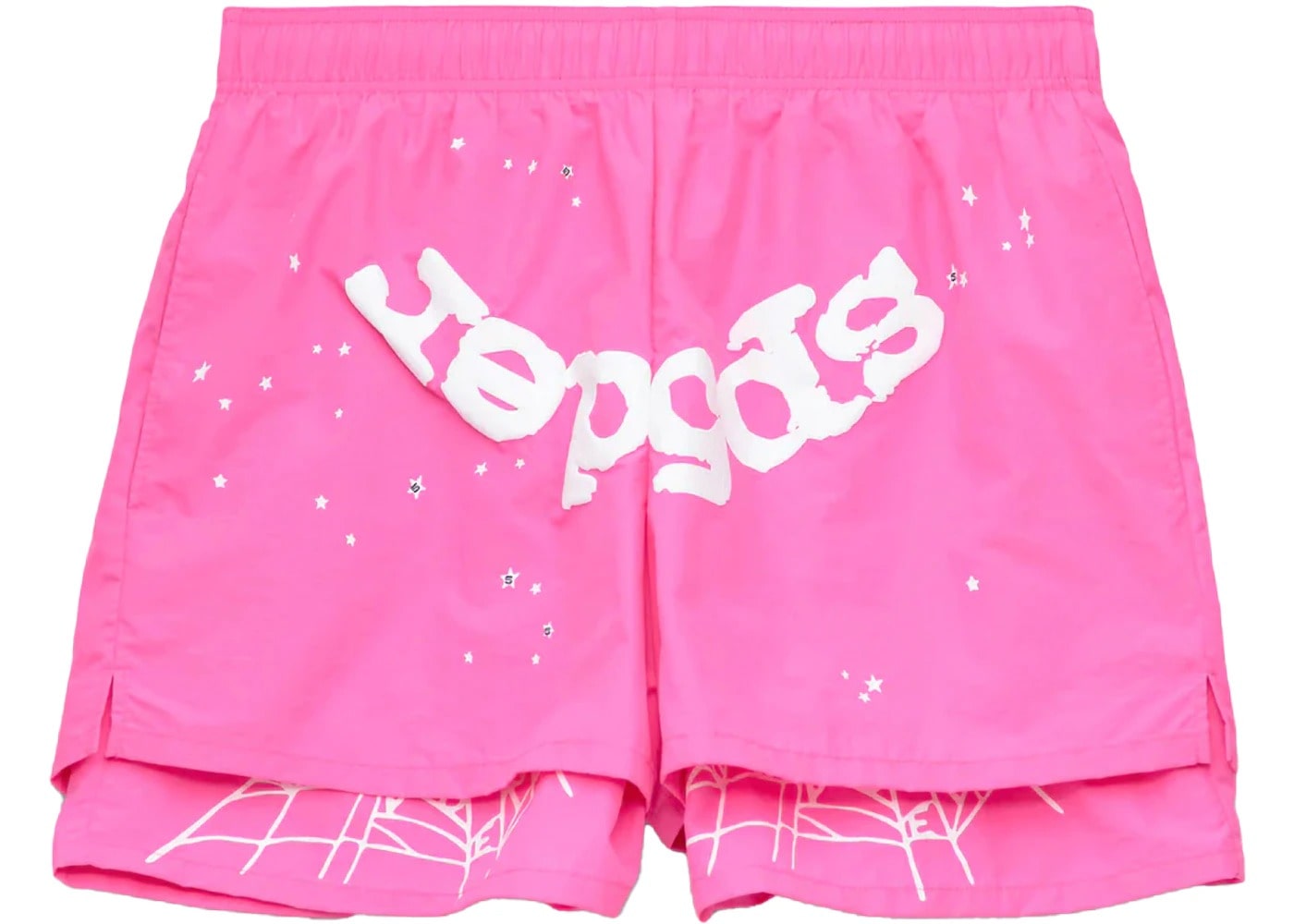 Sp5der OG Web Double Layer Short Pink