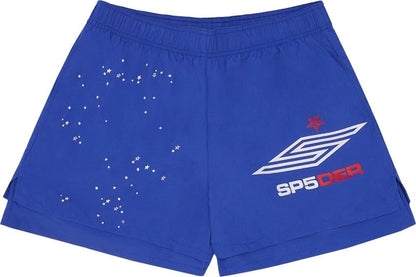 Sp5der Pro Double Layer Short Blue