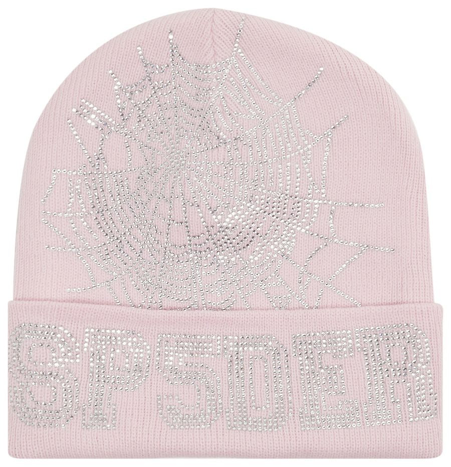 Sp5der Web Beanie Pink