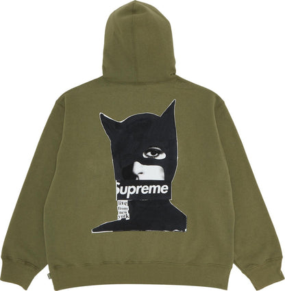 Supreme Catwoman Hooded Sweatshirt Light Olive
