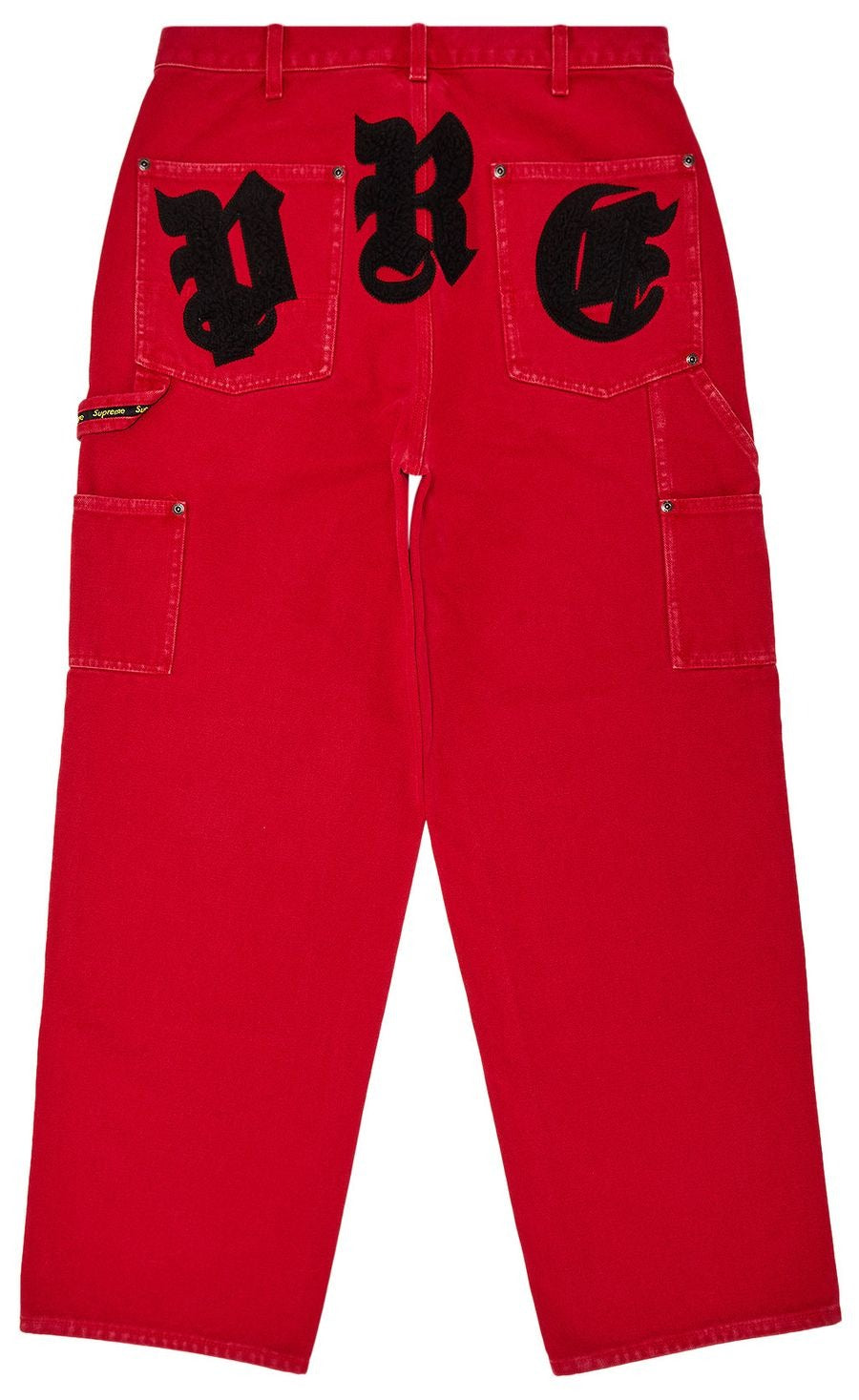 Supreme Old English Canvas Double Knee Painter Pant Red