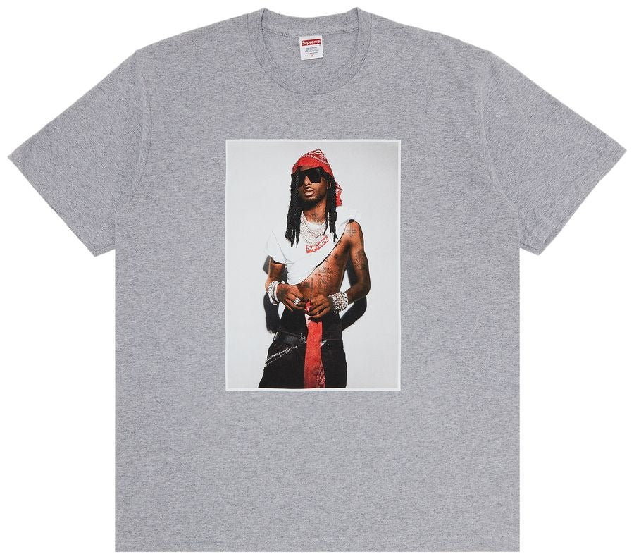 Supreme Playboi Carti Tee 'Heather Grey'