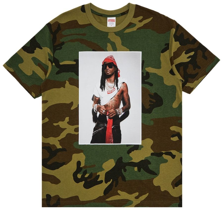 Supreme Playboi Carti Tee 'Woodland Camo'