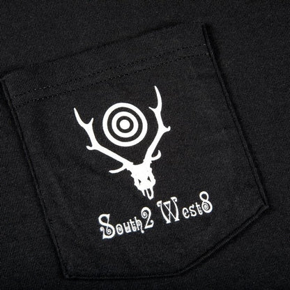 Supreme SOUTH2 WEST8 L/S Pocket Tee Black