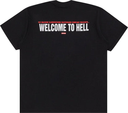 Supreme Toy Machine Welcome To Hell Tee Black