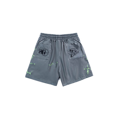 SNIPER GANG x TRIPLE SEVENS 7SNIPER Button Up Shorts