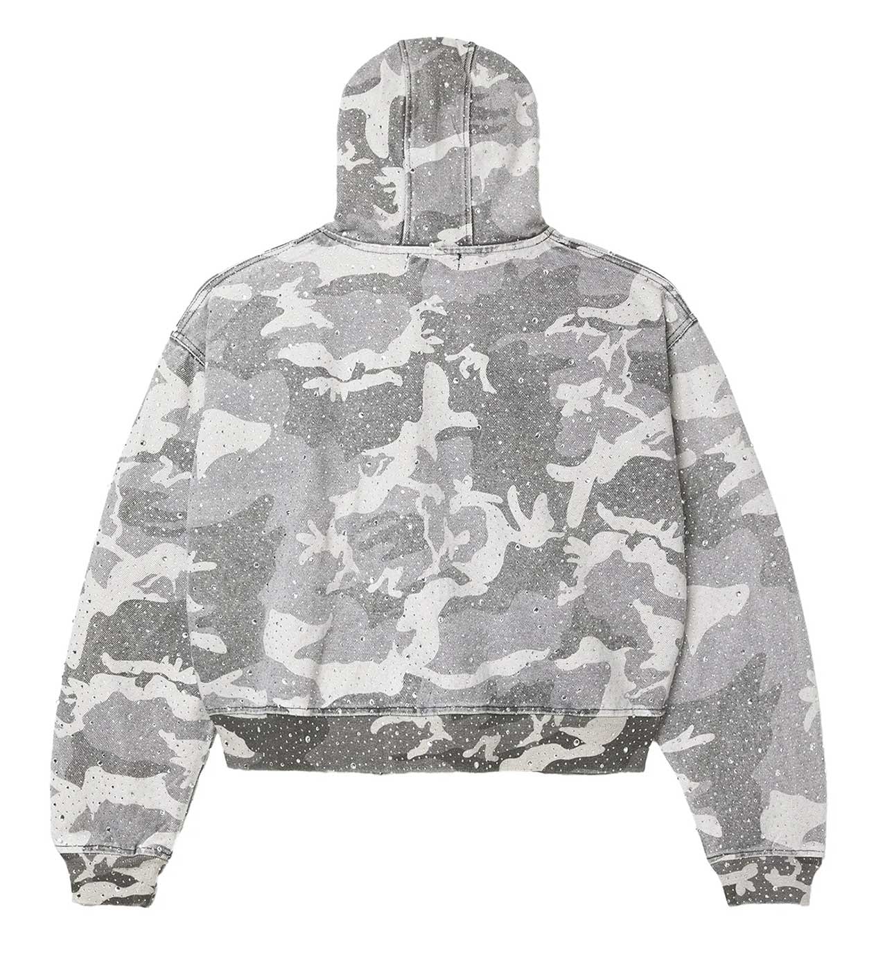 Vale Forever Crystal Rain Snow Camo Zip Up