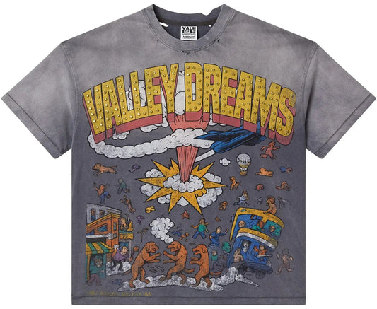 Vale Forever Faded Chaos Bling Tee Grey