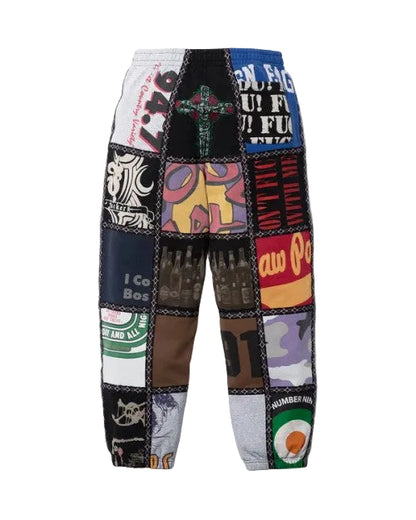 Supreme Number (N)ine Patchwork Sweatpant Multicolor