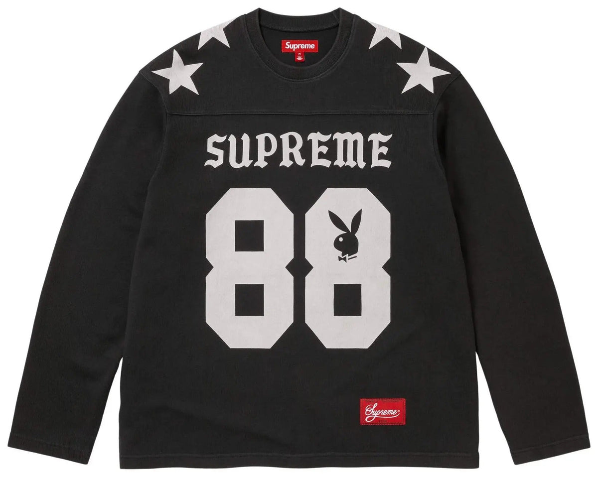 Supreme Playboy L/S Football Top Black