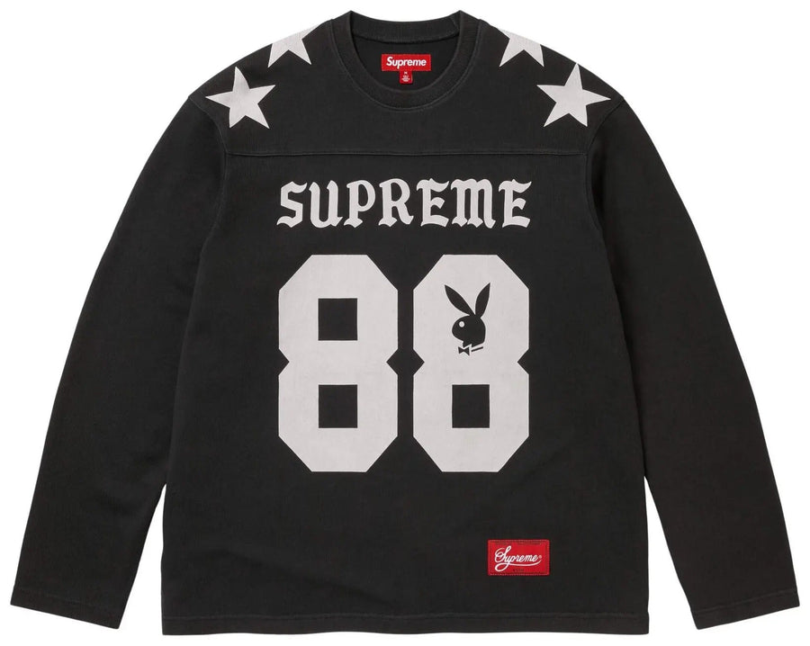 Supreme Playboy L/S Football Top Black