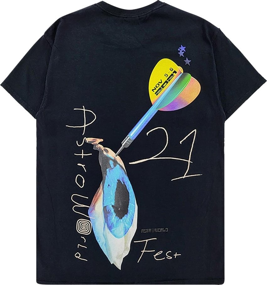 Travis Scott Astroworld Festival Tee Black Mouth