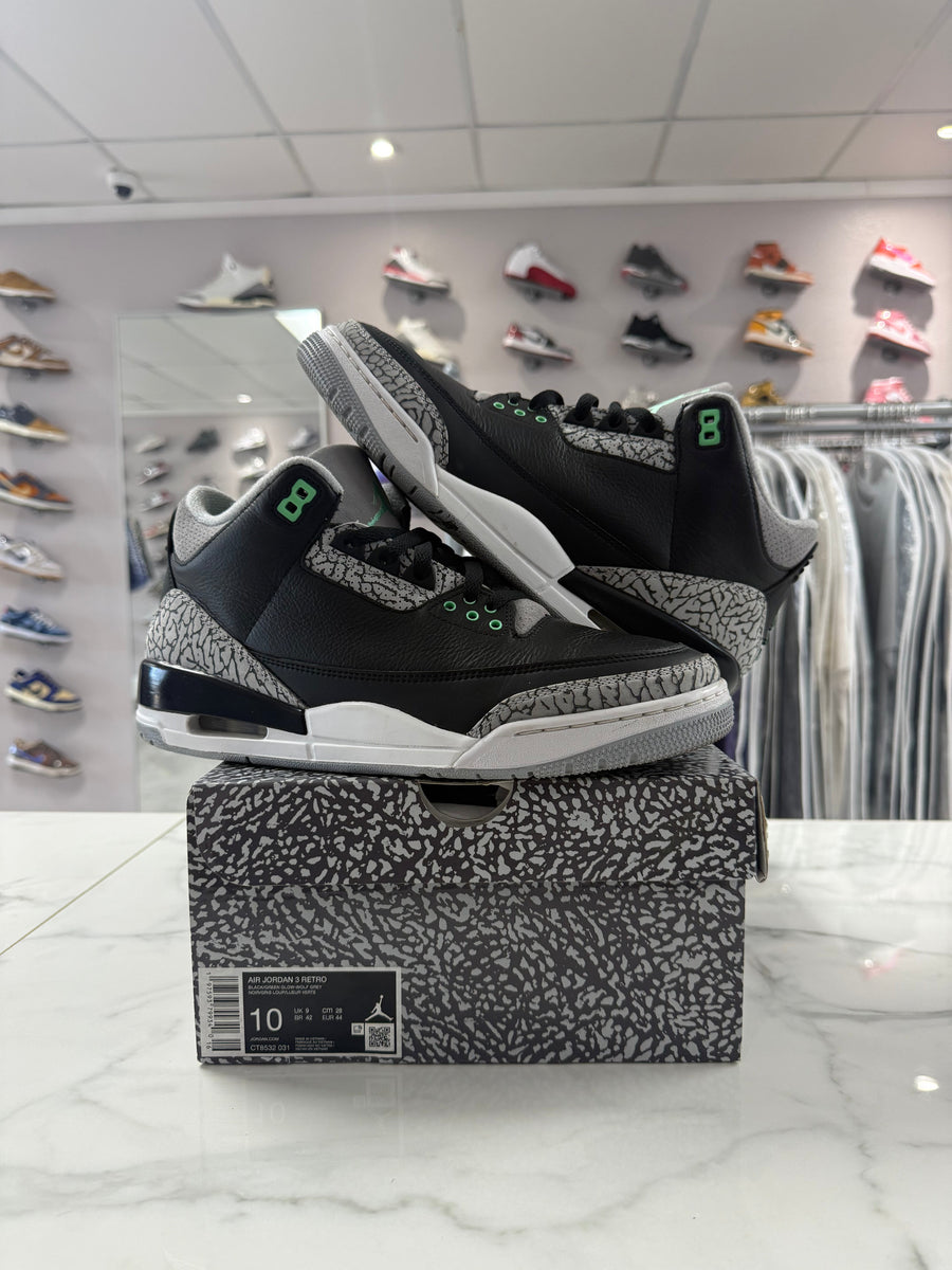 Jordan 3 Retro Green Glow