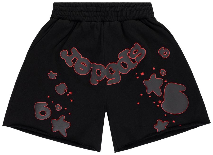Sp5der Beluga Outline Sweatshort 'Black'