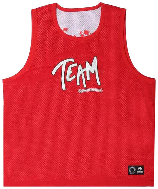 Chrome Hearts Matty Boy 'Basketball Jersey' Red Mesh