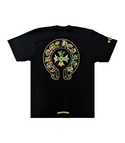 Chrome Hearts Camo Horse Shoe Logo Pocket T-Shirt Black