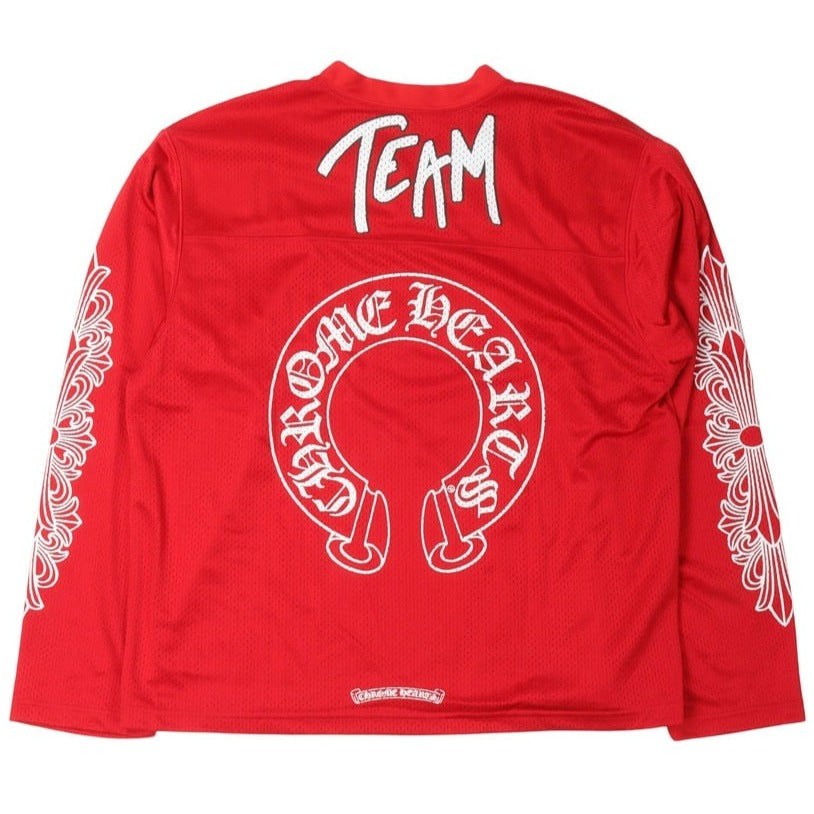 Chrome Hearts Matty Boy Floral Jersey Long-Sleeve Tee 'Red/White'