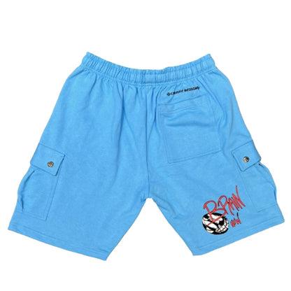 Chrome Hearts Matty Boy Brain New Cargo Shorts 'Baby Blue'