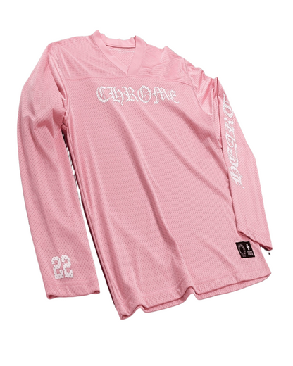 Chrome Hearts Love You Mesh Warm Up Jersey Pink