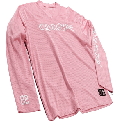 Chrome Hearts Love You Mesh Warm Up Jersey Pink