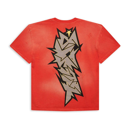 Hellstar Crack Print SS Tee Red