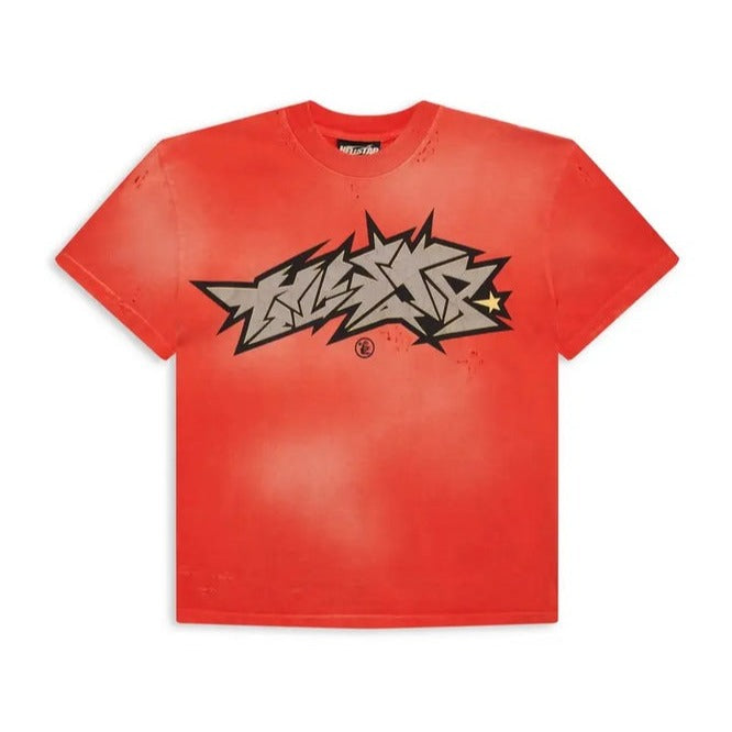 Hellstar Crack Print SS Tee Red