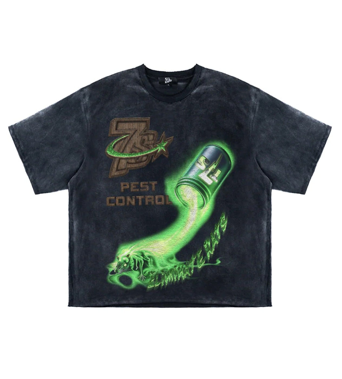 Triple Seven Triple Sevens Pest Control Tee Black