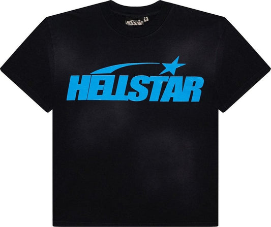 Hellstar Classic T-shirt (Gel Print) Black/Blue