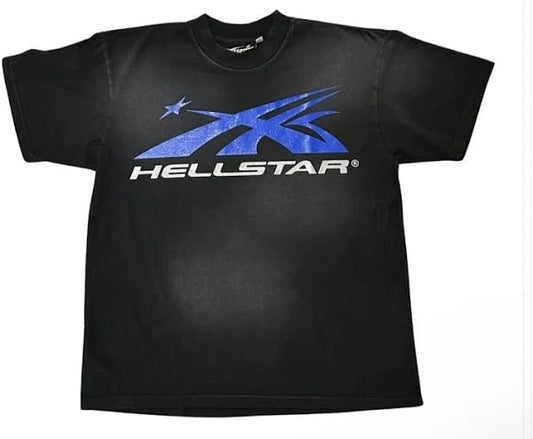 Hellstar Gel Sport Logo (Black/Blue) T-shirt Black/Blue