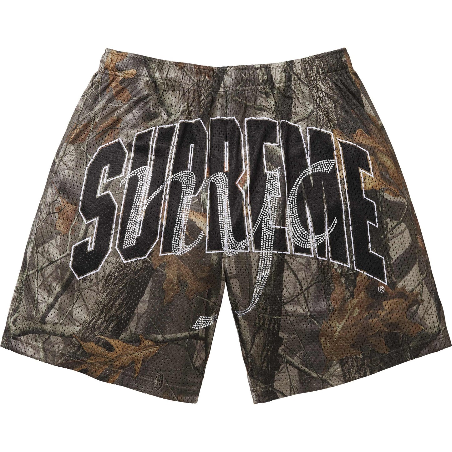 Supreme Rhinestone Mesh Short Realtree Hardwoods Camo
