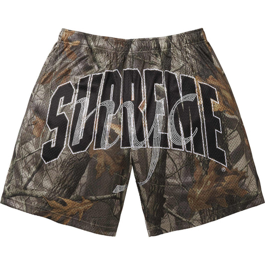 Supreme Rhinestone Mesh Short Realtree Hardwoods Camo