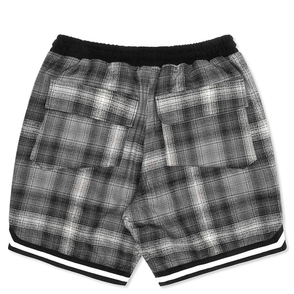 Rhude Plaid Basketball Shorts Grey/Black
