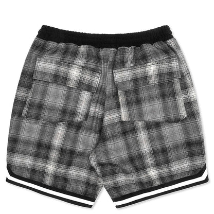 Rhude Plaid Basketball Shorts Grey/Black