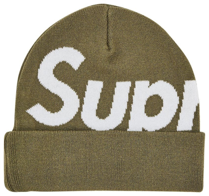 Supreme Big Logo Beanie (FW24) Olive