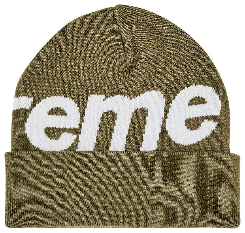 Supreme Big Logo Beanie (FW24) Olive