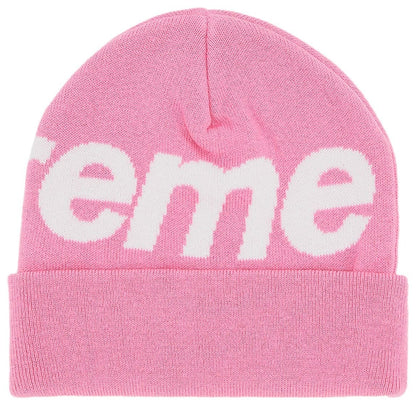 Supreme Big Logo Beanie (FW24) Pink