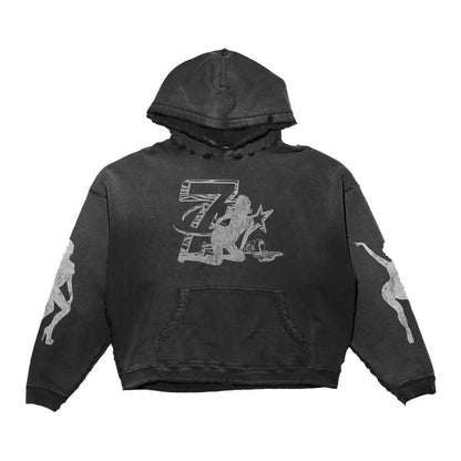 Triple Sevens Trap Hoodie Black