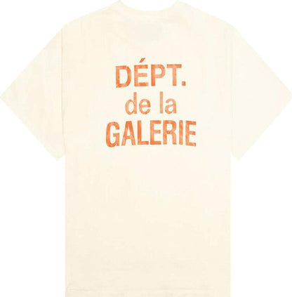 Gallery Dept. French T-shirt Cream/Orange