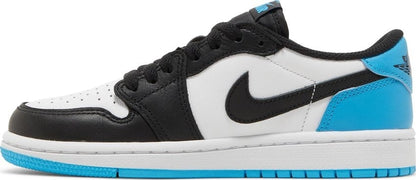 Jordan 1 Low UNC Black Dark Powder Blue (Women's)