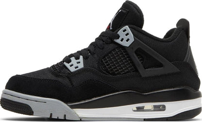 Jordan 4 Retro Black Canvas (GS)