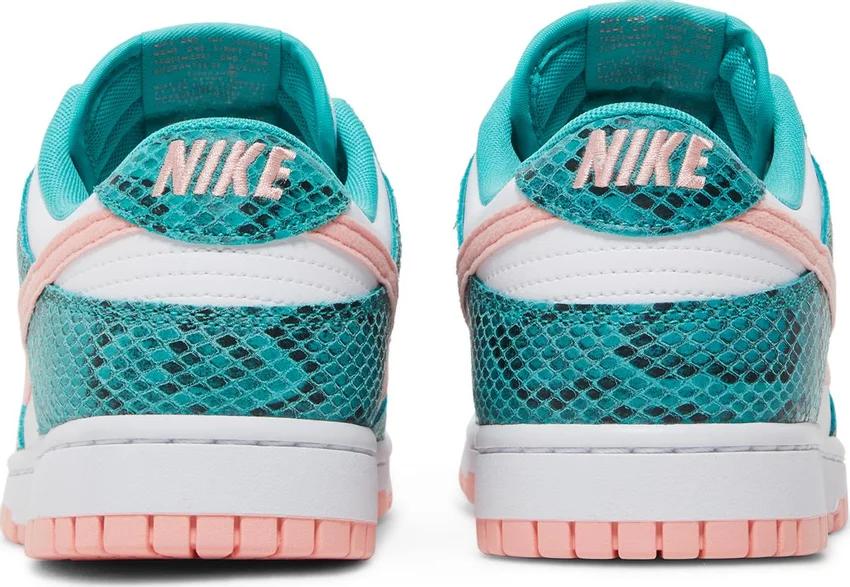 Nike Dunk Low Snakeskin Washed Teal Bleached Coral