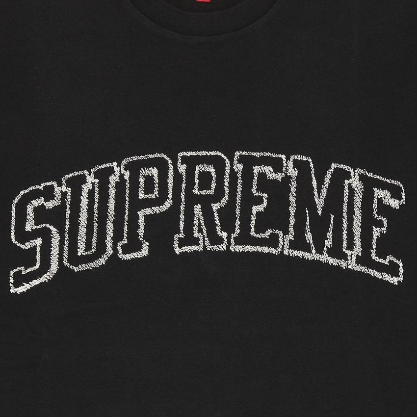 Supreme Sketch Embroidered S/S Top Black